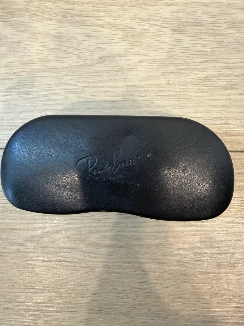 Authentic Vintage Ray-Ban Hard Clamshell Eyeglass Sunglasses Case Black Clean